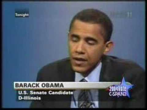 Alan Keyes and Barack Obama speak about homosexuality