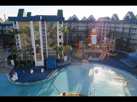 Arriving At The Nickelodeon Suites Resort (Nick Hotel) In Orlando FL & A Quick Tour!