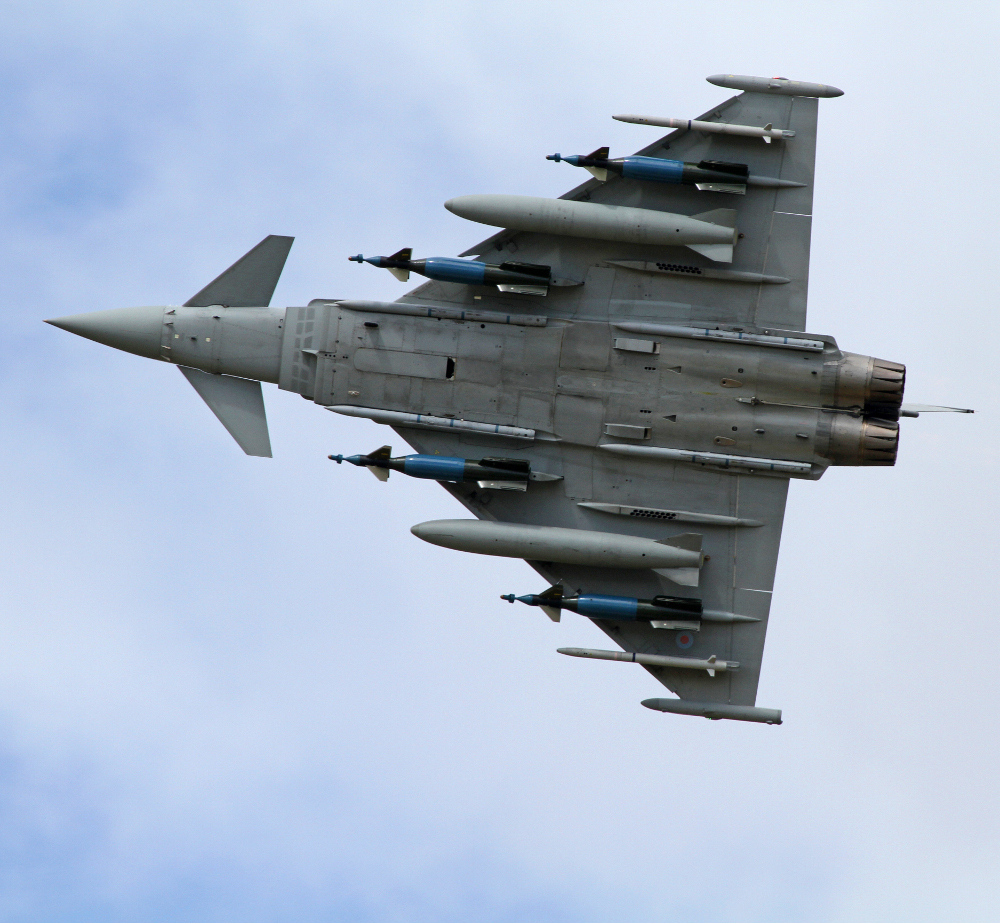 Eurofighter Typhoon flying