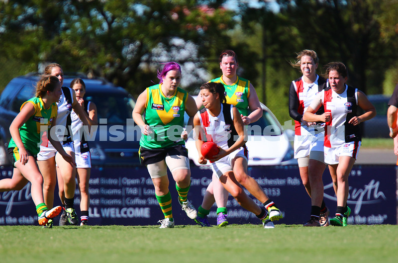 17-4-16. Round 1, 2016 WVFL season. Jackettes 4-10-34 def Bayswater 4-2-26 at Bayswater Oval. Photo: Peter Haskin