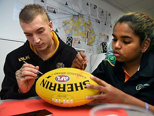 A class of indigenous year seven students, studying at Punt Rd