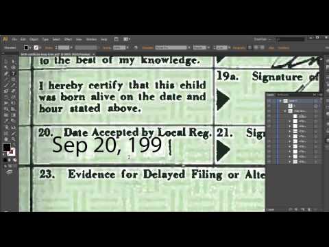 Proof that Obama's birth certificate is a forgery - an impeachable felony