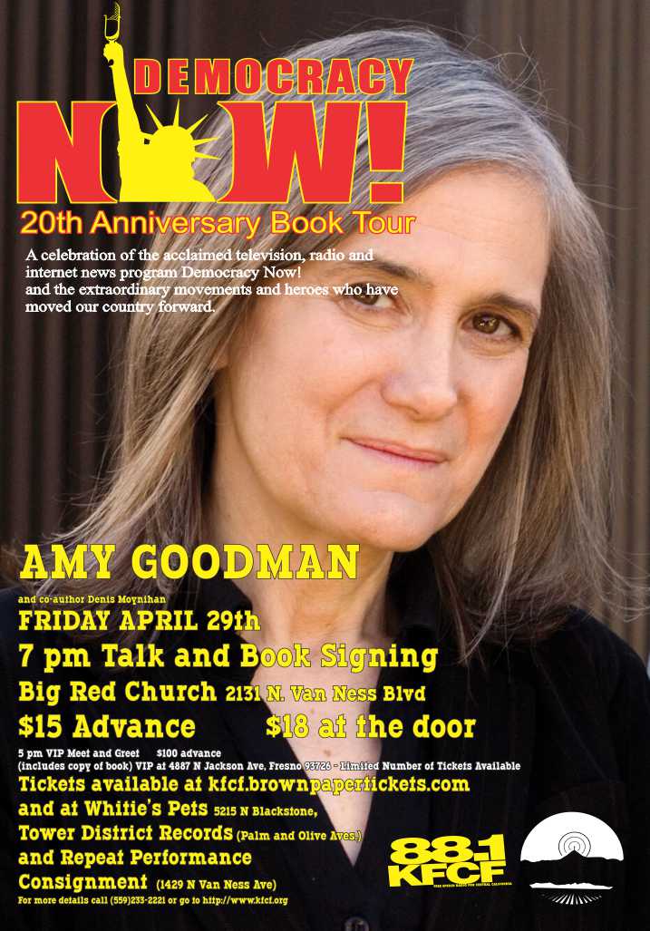 Amy Goodman coming to Fresno