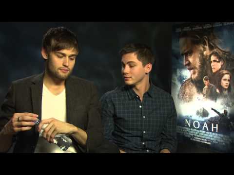 Douglas Booth & Logan Lerman talk "wooing" Emma Watson - Noah Interview