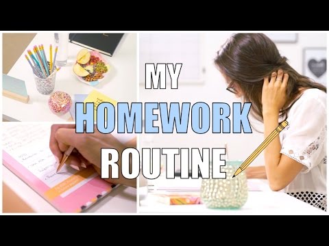 MY HOMEWORK ROUTINE! | Study With Jess |