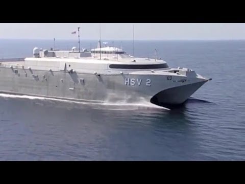 Incat - US Navy HSV 2 Swift Catamaran High Speed Vessel [480p]