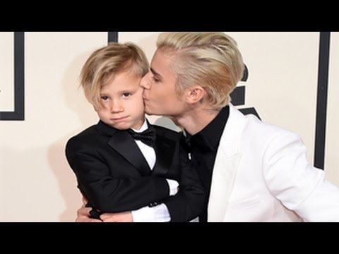 Grammy Awards 2016 - Justin Bieber & Little Brother Jaxon Bieber Rocked Red Carpet At Grammys 2016