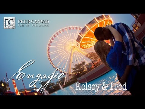 Navy Pier engagement Chicago wedding kelsey fred peer canvas