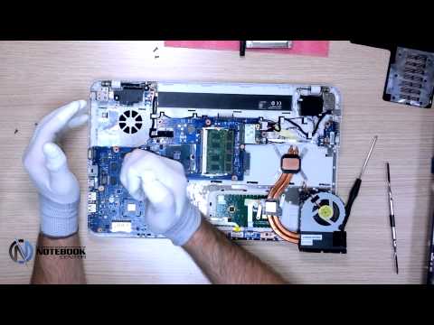 Toshiba Satellite L850 - Disassembly and fan cleaning