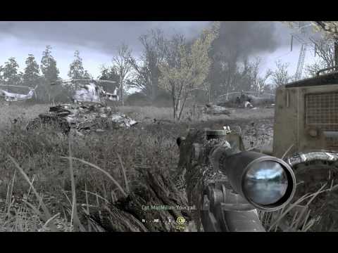 "Call of Duty 4: Modern Warfare 1", full walkthrough on Veteran, Act 2: Mission 2 - All Ghillied Up