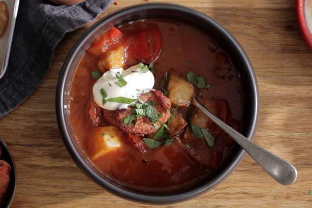 Patatas Bravas soup