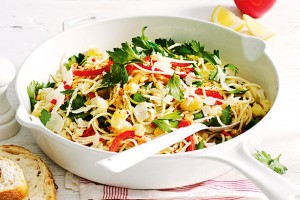 Cauliflower and pine nut spaghetti