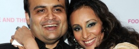 Pankaj and Radhika Oswal in happier times.