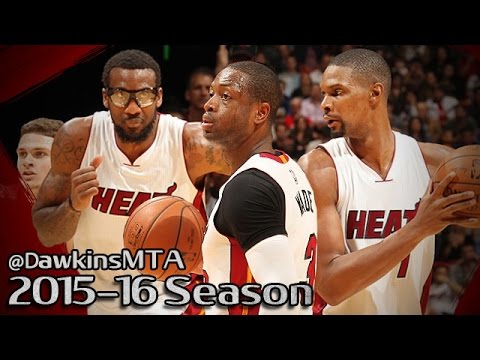 Dwyane Wade & Chris Bosh & Amar'e Stoudemire Full Highlights 2016.01.31 vs Hawks - 48 Pts Combined