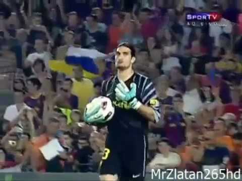 Jose Manuel Pinto Funny Goal Keeper of Barcelona.mp4