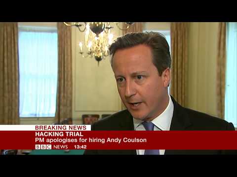 David Cameron full apology over Andy Coulson (24Jun14)