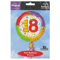 Balloon Foil 18in 18 Perfection Pk1