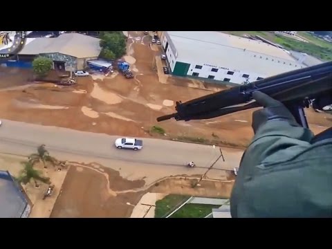 Brazilian Helicopter Police Chase