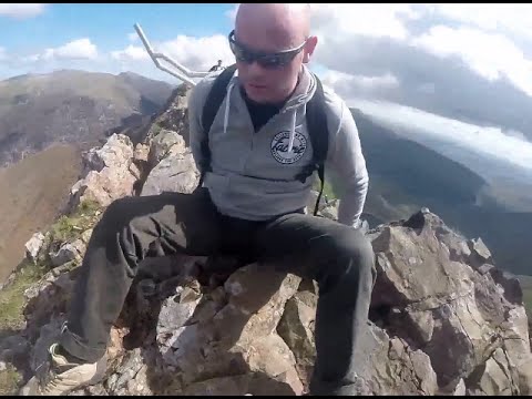 Stuck on Crib Goch, Snowdon