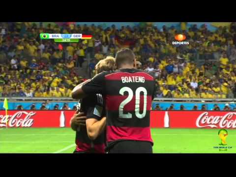 Brasil vs Alemania 1-7 Mundial Brasil 2014 TELEVISA HD