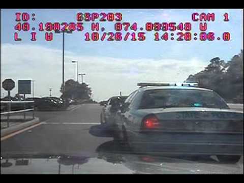 New Jersey State Trooper's alleged DWI crash — full dashboard camera video