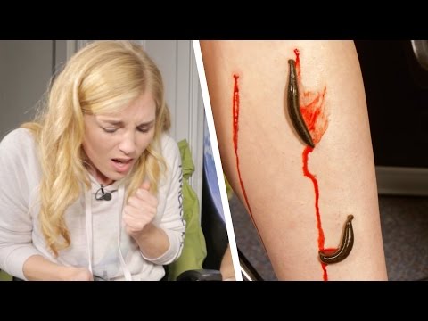 Leeches Suck Maddie’s Blood! Time-Lapse - Earth Unplugged