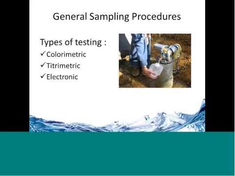 Webinar -- Water Quality Sampling and Analysis