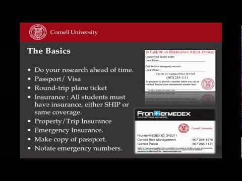 Cornell Abroad Pre-Departure Video