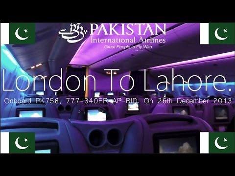 ✈FLIGHT REPORT✈ PIA, Pakistan International Airlines, London to Lahore Boeing 777-340ER, PK758