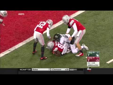 Ohio State Buckeyes vs Michigan State Spartans 2015 Football Highlights