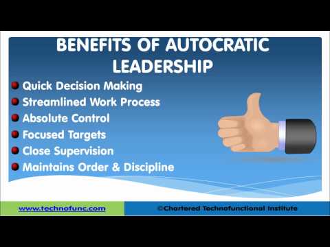 Autocratic Leadership - Leadership Skills