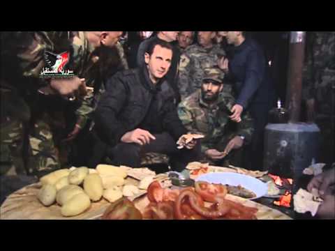 Syrian President Bashar al-Assad celebrates New Year (2015) in his own way