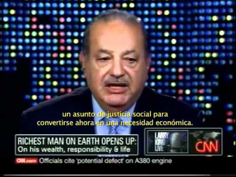 Larry King entrevistó al Ing. Carlos Slim en su programa de CNN, Larry King Live.