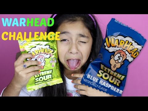 WARHEAD CHALLENGE EXTREME SOUR CANDY| B2cutecupcakes