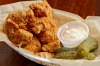 Popcorn chicken served at Leonard's House of Love at the Curtin in Carlton.