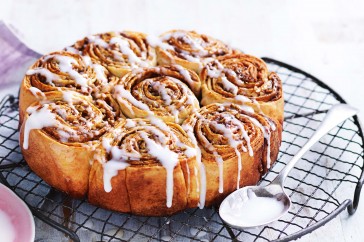 Cinnamon and pecan scrolls