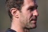 Travis Cloke at Collingwood training on Thursday.