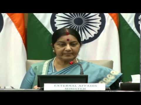 Media Briefing By External Affairs Minister (August 22, 2015)