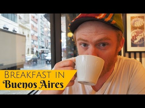 Argentine Breakfast in Buenos Aires, Argentina