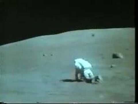 Gene Cernan on the moon