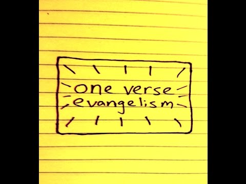 One Verse Evangelism Training