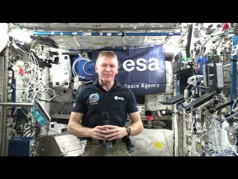 British Space Station Crew Member Discusses Life in Space with the Media