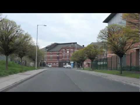 Drive around Hulme, Manchester where the Crescents used to be - April 2012