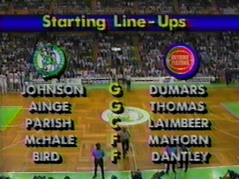 NBA 1987-1988 / Playoffs /  25.05.1988 / Detroit Pistons - Boston Celtics / ECF / Game 1