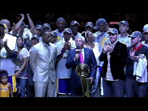 Larry O'Brien Trophy Presentation