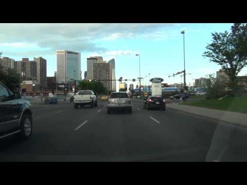 Time-lapse drive through the city of Calgary, Alberta - June 2014