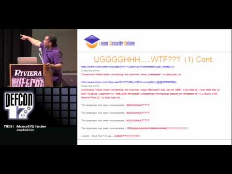 DEFCON 17: Advanced SQL Injection