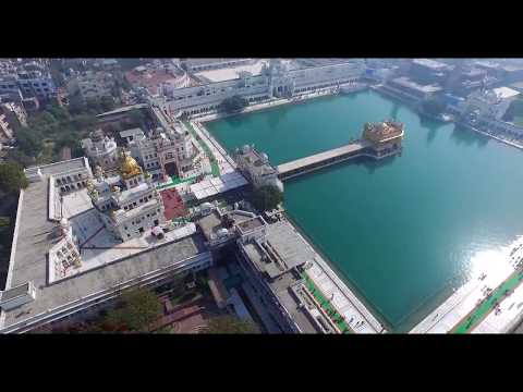 GOLDEN TEMPLE ( HARMANDHIR SAHIB ) AERIAL 4K VIDEO