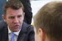 NSW premier Mike Baird and NSW Education Minister Adrian Piccoli visit Homebush West Public School in 2014 to make the ...