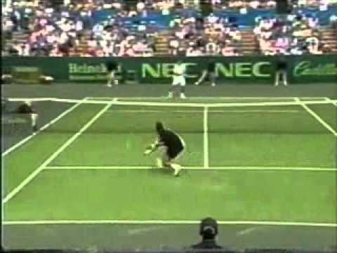 Pete Sampras great shots selection against Patrick Rafter (Davis Cup 1997 SF) - part 1